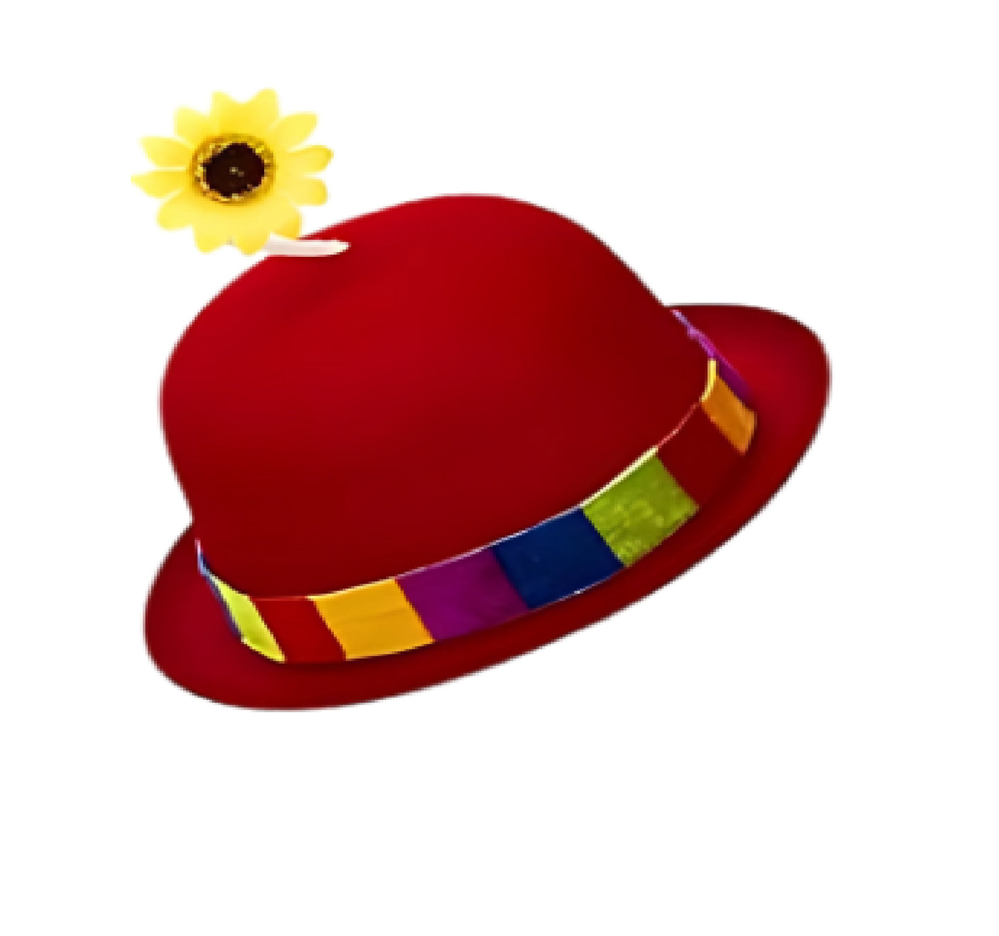 Chapéu de palhaço francês chapéu de palhaço coco com girassol chapéus malucos circo