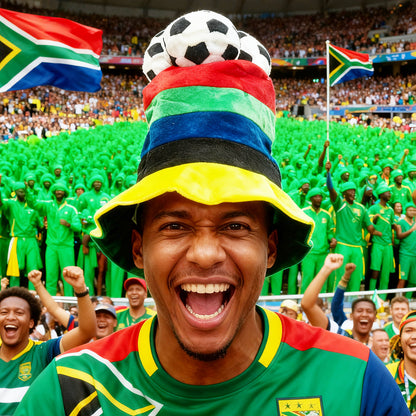 Chapéu Copa do Mundo Chapéu de fã de futebol divertido boné colorido para festa em bar
