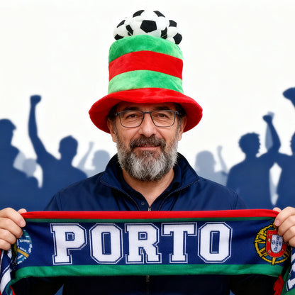 Chapéu Copa do Mundo Chapéu de fã de futebol divertido boné colorido para festa em bar