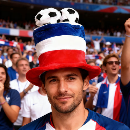 Chapéu Copa do Mundo Chapéu de fã de futebol divertido boné colorido para festa em bar