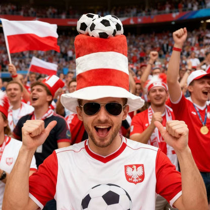 Chapéu Copa do Mundo Chapéu de fã de futebol divertido boné colorido para festa em bar