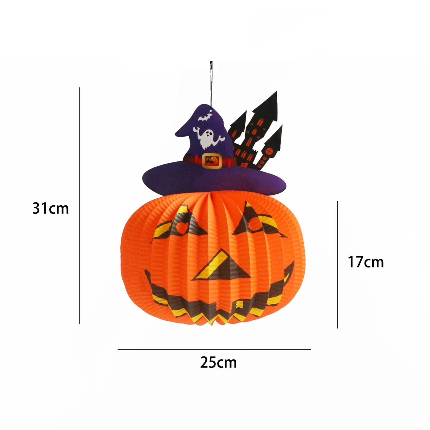 Kit Conjunto de 1 Decoração 3D de Halloween, Criativa, Assustadora, Dobrável Papel Fácil