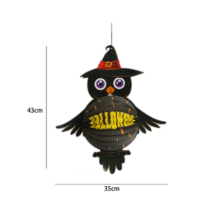Kit Conjunto de 1 Decoração 3D de Halloween, Criativa, Assustadora, Dobrável Papel Fácil