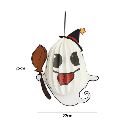 Kit Conjunto de 1 Decoração 3D de Halloween, Criativa, Assustadora, Dobrável Papel Fácil