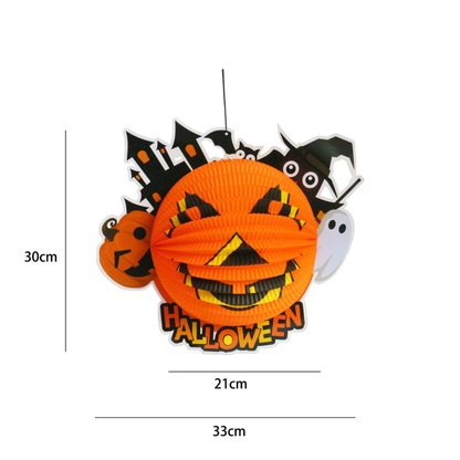 Kit Conjunto de 1 Decoração 3D de Halloween, Criativa, Assustadora, Dobrável Papel Fácil