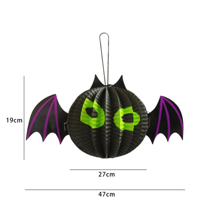 Kit Conjunto de 1 Decoração 3D de Halloween, Criativa, Assustadora, Dobrável Papel Fácil