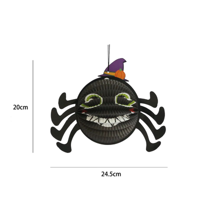 Kit Conjunto de 1 Decoração 3D de Halloween, Criativa, Assustadora, Dobrável Papel Fácil