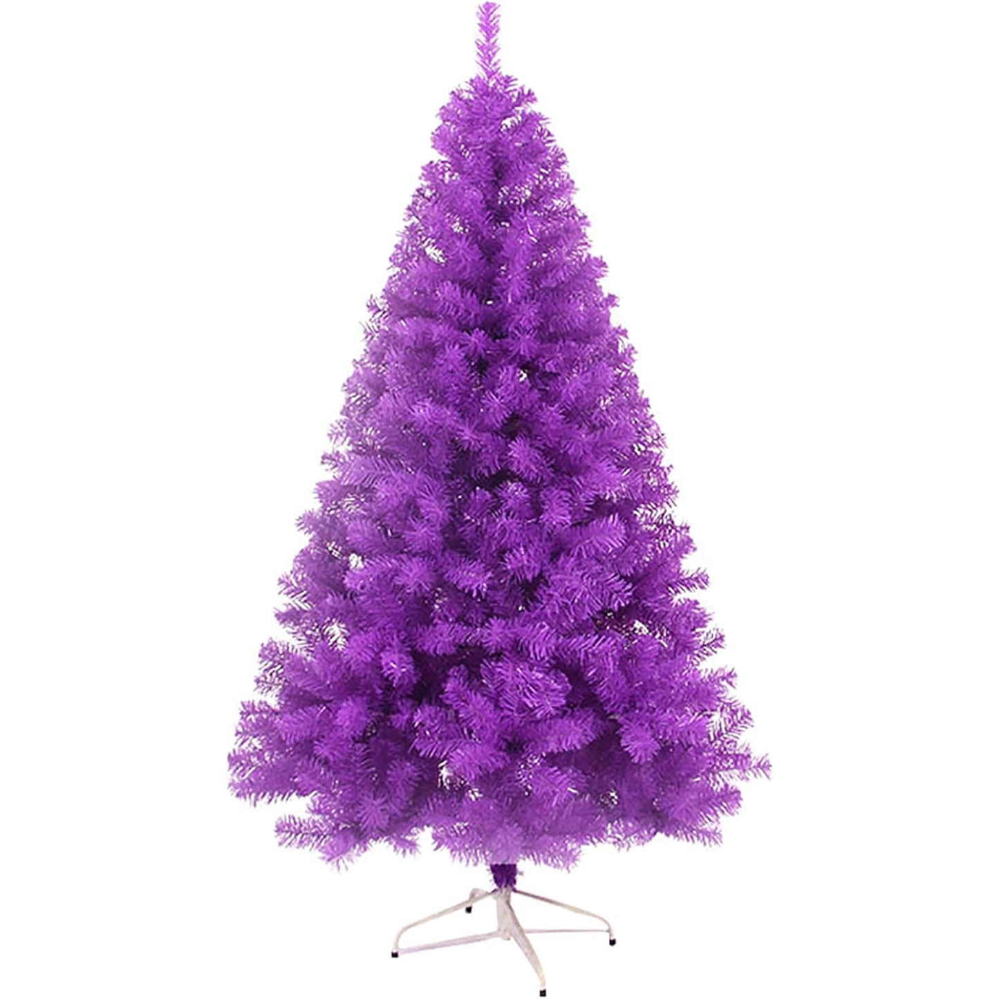 Árvores de Decoração de Árvore de Natal, Árvore de Natal Roxo de 1,8 m Pinheiro de Natal