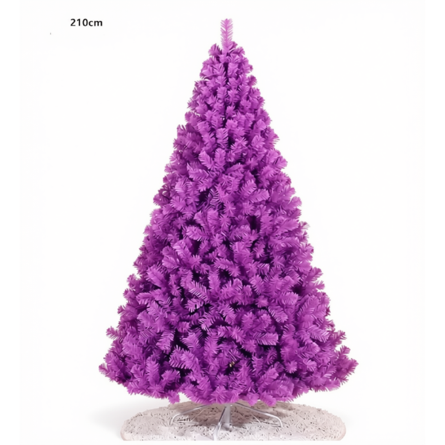 Árvores de Decoração de Árvore de Natal, Árvore de Natal Roxo de 1,8 m Pinheiro de Natal