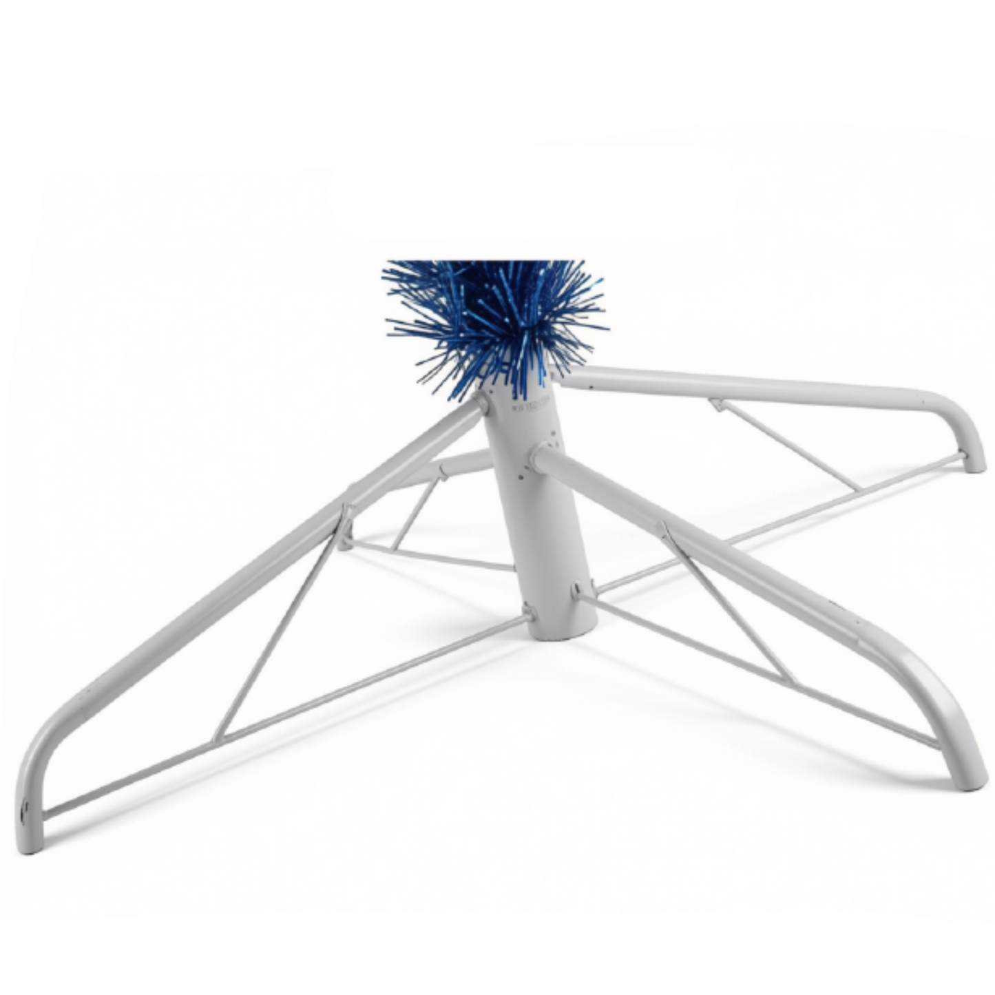 Árvore de Natal Artificial Luxuosa Azul Escuro de 120/150/180/210/240cm Suporte de Metal