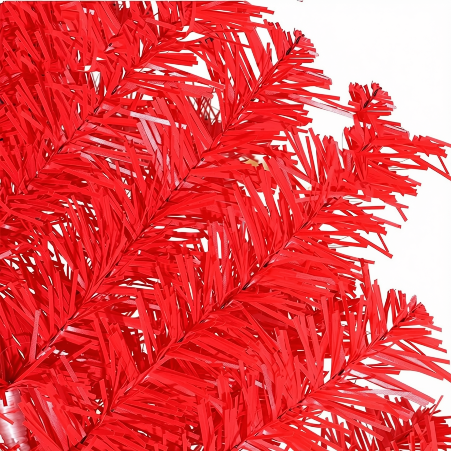 Árvore de Natal Artificial Dourada Vermelho de 120/150/180/210/240cm Perfeita Decoração