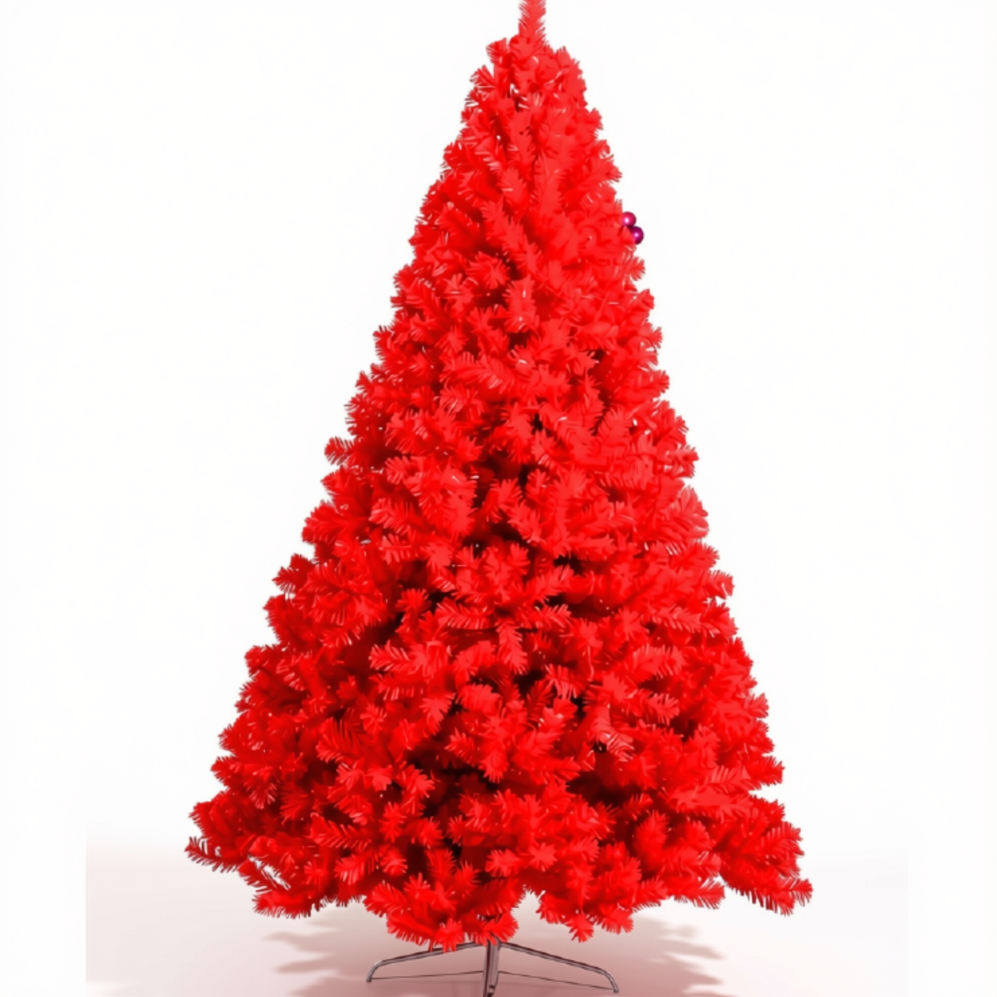 Árvore de Natal Artificial Dourada Vermelho de 120/150/180/210/240cm Perfeita Decoração