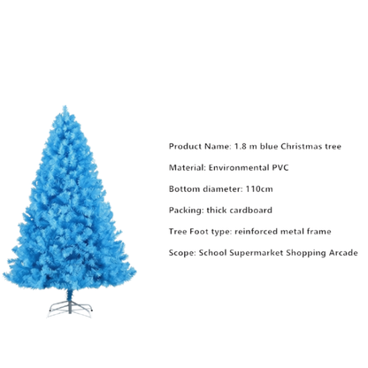 Árvore de Natal Artificial Azul Claro PET+PVC Árvores de Natal Criptografadas Azul Claro