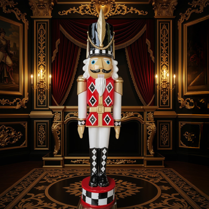 Boneco Soldado Quebra-Nozes Decorativo Gigante Estilo Gala 1.80 Metro*2.00 Metros