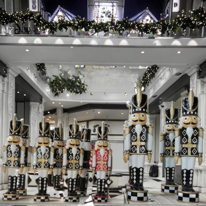 Boneco Soldado Quebra-Nozes Decorativo Gigante Estilo Gala 1.80 Metro*2.00 Metros