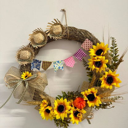 Festa Junina girassol artificial de 1 peças, flores de girassol de látex com toque real falso