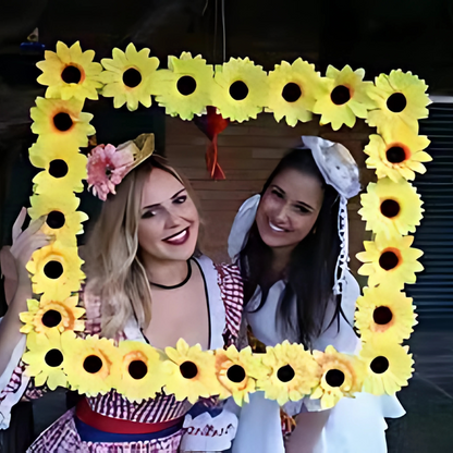 Enfeite Girassol para Festa Junina flores artificiais de girassol com hastes, plantas artificiais
