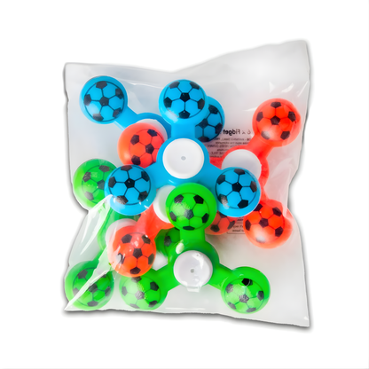 Giroscópio Copa do Mundo De Cristal Transparente Fidget Spinner Com Luz Brilho