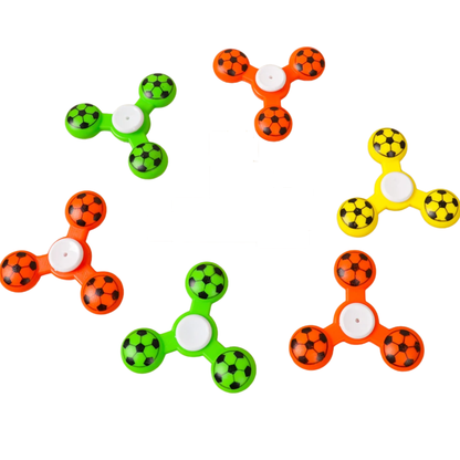 Giroscópio Copa do Mundo De Cristal Transparente Fidget Spinner Com Luz Brilho