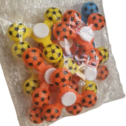 Giroscópio Copa do Mundo De Cristal Transparente Fidget Spinner Com Luz Brilho