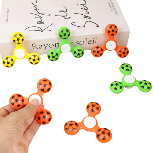 Giroscópio Copa do Mundo De Cristal Transparente Fidget Spinner Com Luz Brilho