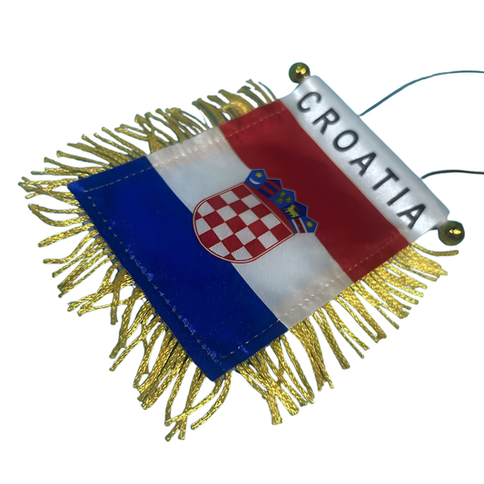 Flamula Mini Bandeiras Copa do Mundo Mini bandeira da Croácia, ideal para pendurar