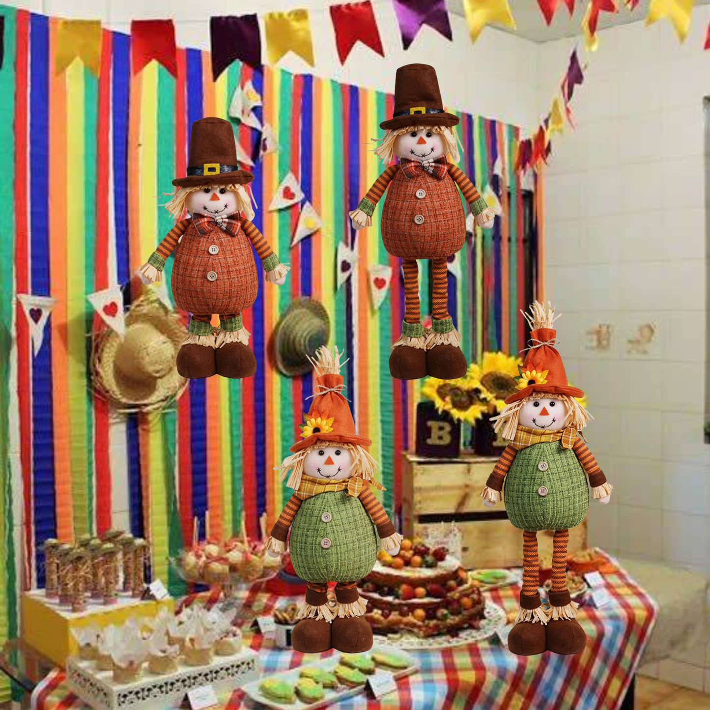 Boneco Festa Junina Rústico Kit Enfeite Junino decoração Espantalhos São João Arraiá!