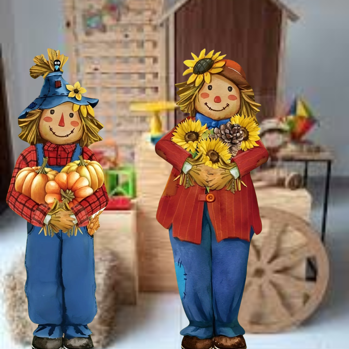 Placa Espantalho Decoração Festa Junina Arraiá São João Julina Quadrilha MDF 42cm*16.5
