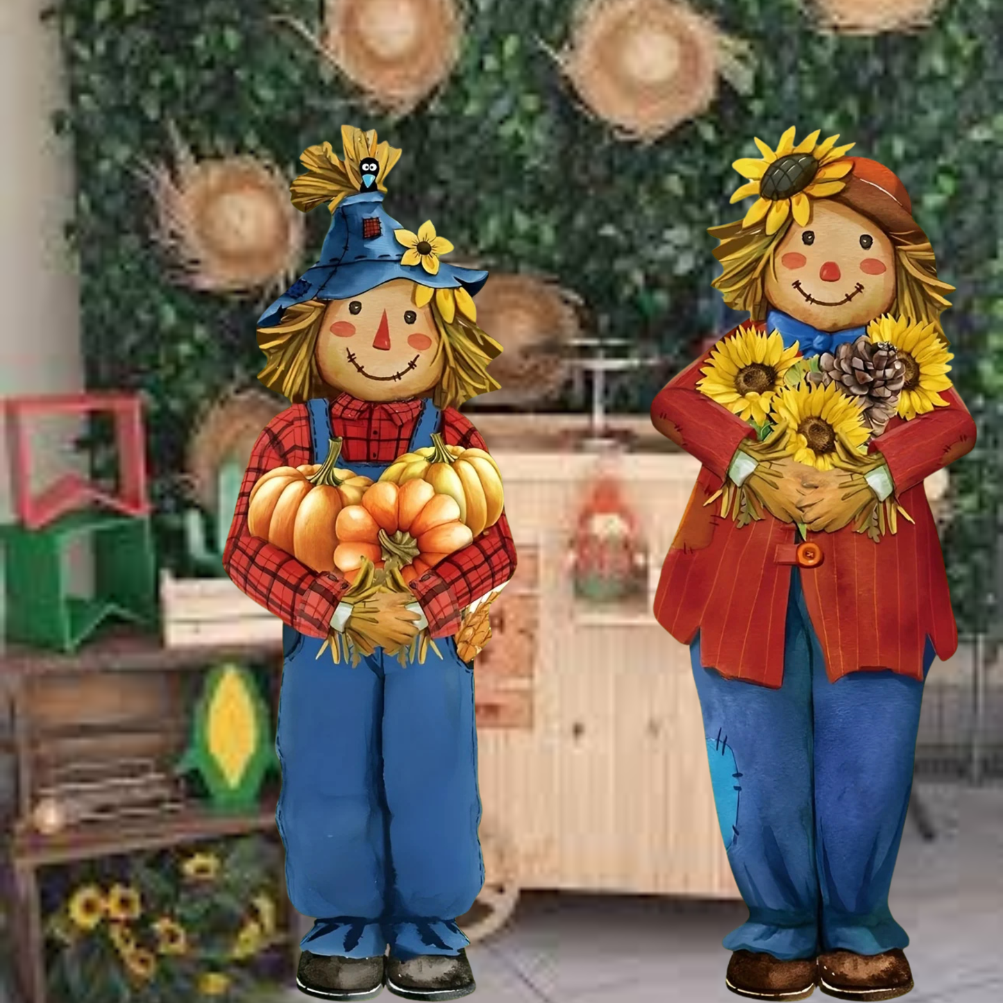 Placa Espantalho Decoração Festa Junina Arraiá São João Julina Quadrilha MDF 42cm*16.5