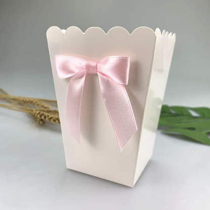 Caixa pipoca temática dia das mães 6 caixas de pipoca com laço rosa, caixas lembrancinhas