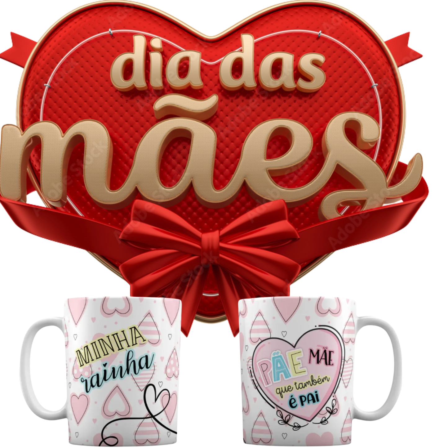 Caneca Personalizada Coleção Pai e Mãe Caneca Dia Das Mães Caneca Da Rainha Amor