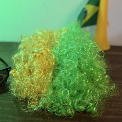 Kits Torcedor Copa do Mundo 2 peças Torcida Kit Torcedor Óculos e Peruca Copa Mundo