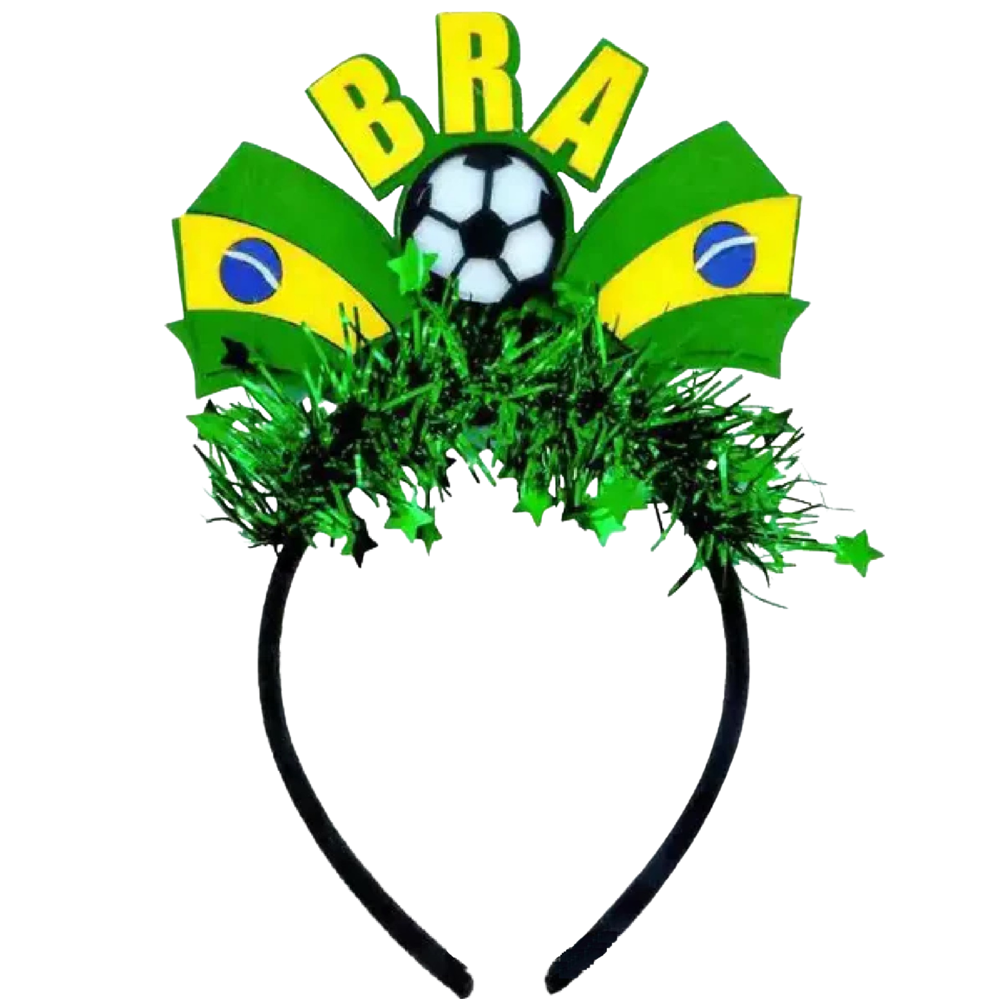 Tiara e Faixa Copa do Mundo Brasil Acessórios De Cabelo Para A Copa Do Mundo