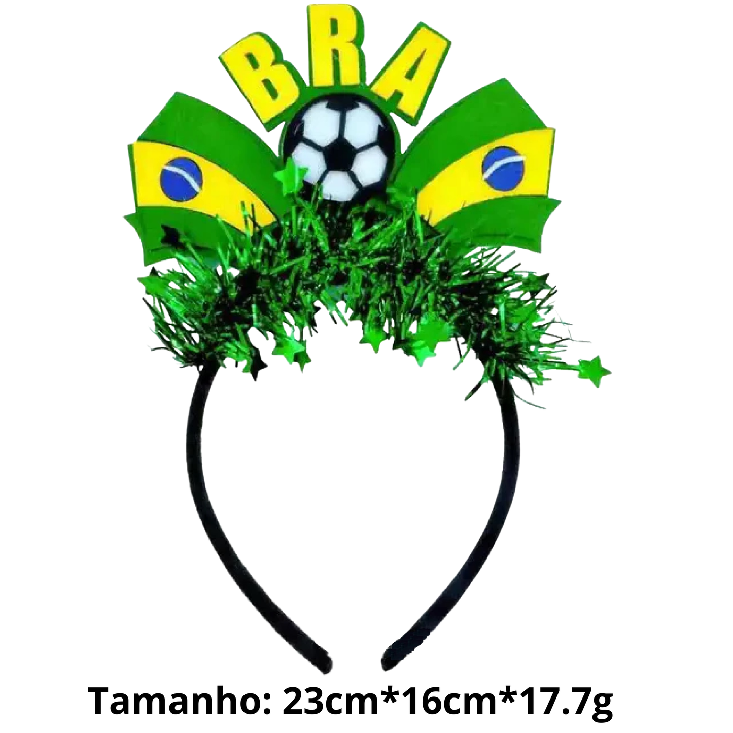 Tiara e Faixa Copa do Mundo Brasil Acessórios De Cabelo Para A Copa Do Mundo