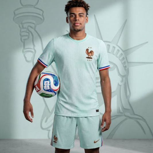 Camiseta Masculina França Futebol Camisa França Camisa França Verde Claro Futebol