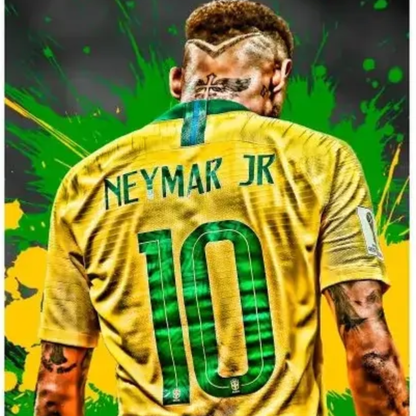 Camisa Copa do Mundo Brasil Neymar e Camiseta Neymar JR Core Juvenil Amarelo