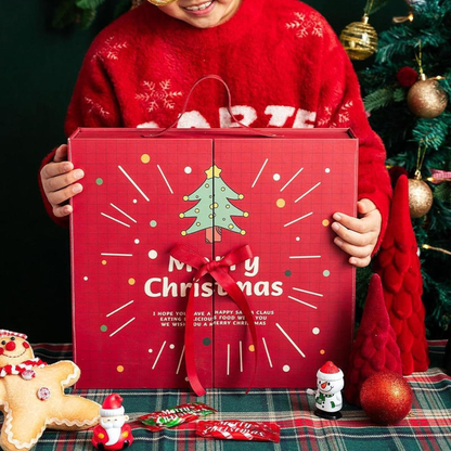 Calendário Advento Natal 3d Calendário de Natal com 24 gavetas para armazenamento