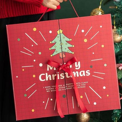 Calendário Advento Natal 3d Calendário de Natal com 24 gavetas para armazenamento