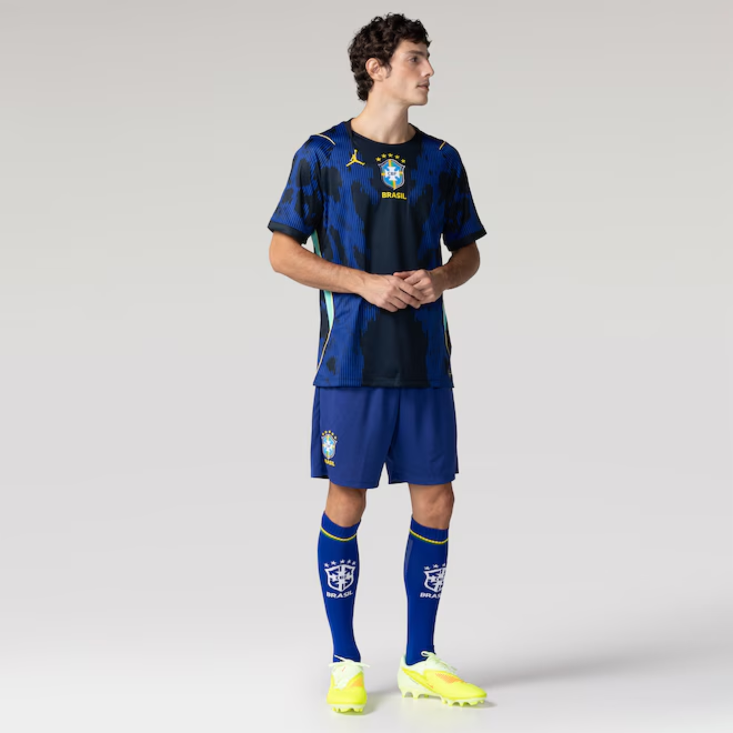 Camisa Brasil Azul Copa do Mundo Camisa Brasil Copa 2026 Unissex Azul Torcedor