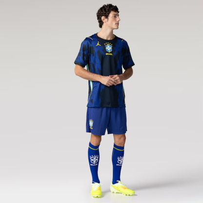 Camisa Brasil Azul Copa do Mundo Camisa Brasil Copa 2026 Unissex Azul Torcedor
