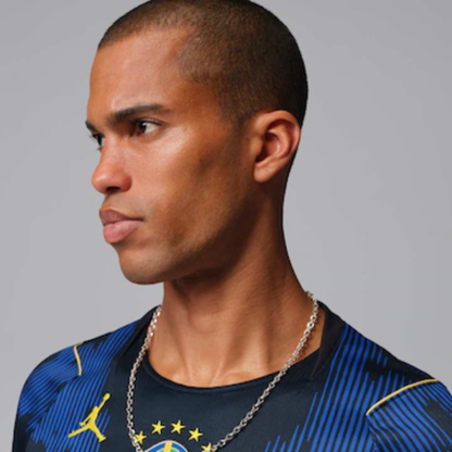 Camisa Brasil Azul Copa do Mundo Camisa Brasil Copa 2026 Unissex Azul Torcedor