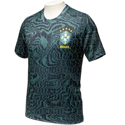 Camisa Brasil Verde Copa do Mundo Camiseta Leopardo Seleção Brasil Unissex Oficial