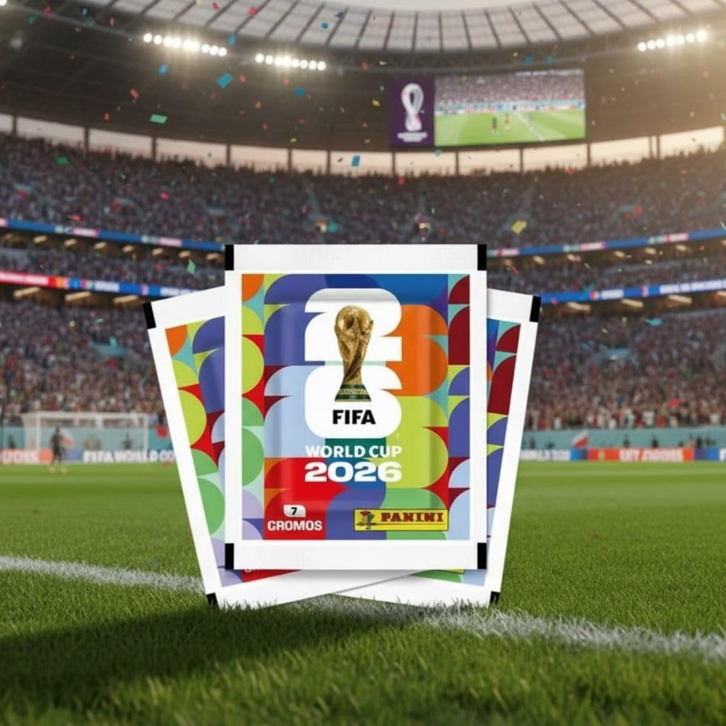Kit Com Figurinhas com 12 Envelopes Copa Do Mundo 2026 Panini Oficial