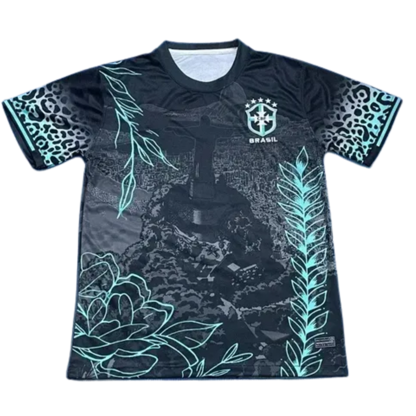 Camisa Brasil Verde Copa do Mundo Camiseta Leopardo Seleção Brasil Unissex Oficial