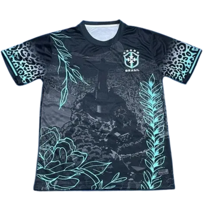 Camisa Brasil Verde Copa do Mundo Camiseta Leopardo Seleção Brasil Unissex Oficial