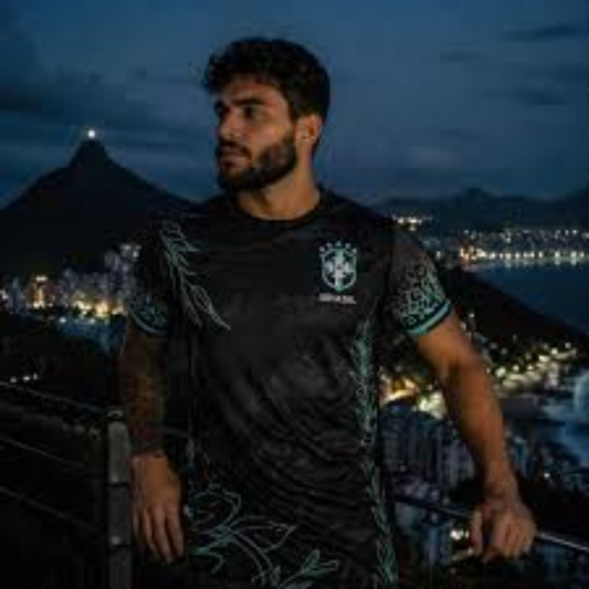 Camisa Brasil Verde Copa do Mundo Camiseta Leopardo Seleção Brasil Unissex Oficial
