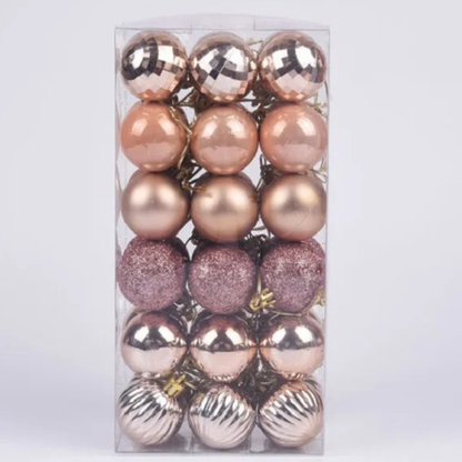 Bolas de Natal, 36 Peças, Enfeites de Bola de Natal de 4 cm, Decorações Natal Inquebráveis
