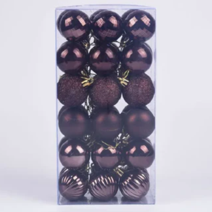 Bolas de Natal, 36 Peças, Enfeites de Bola de Natal de 4 cm, Decorações Natal Inquebráveis