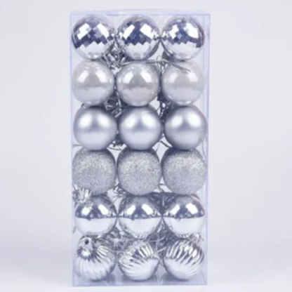 Bolas de Natal, 36 Peças, Enfeites de Bola de Natal de 4 cm, Decorações Natal Inquebráveis