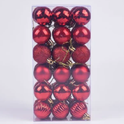 Bolas de Natal, 36 Peças, Enfeites de Bola de Natal de 4 cm, Decorações Natal Inquebráveis